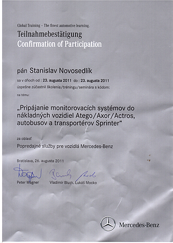 Certifikát Certifikát
