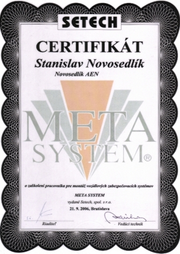 Certifikát Certifikát