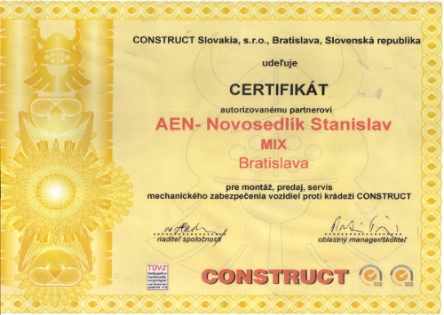 Certifikát Certifikát